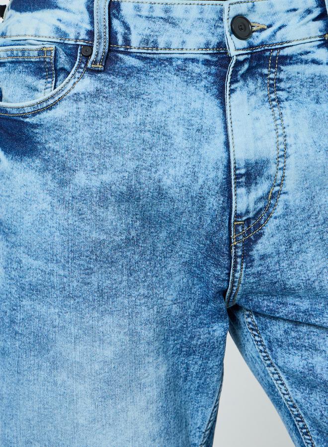 Styli Men Light Blue Mid-Wash Relaxed Fit Jeans - Image 2